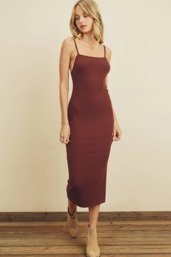 Red straight neck bodycon dress shop