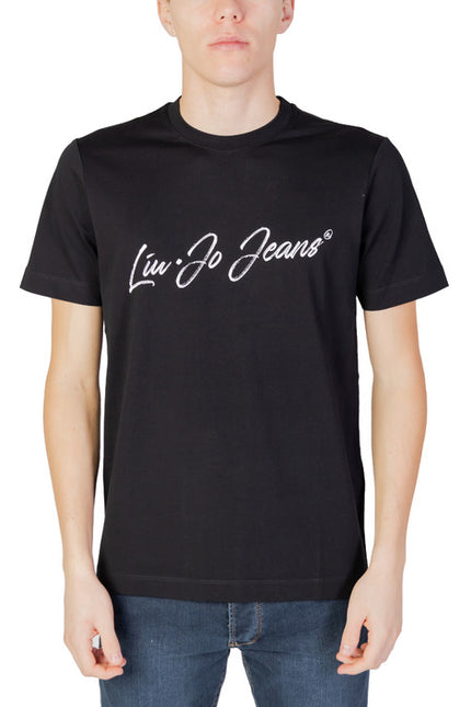 Liu Jo Men T-Shirt-Clothing T-shirts-Liu Jo-black-S-Urbanheer