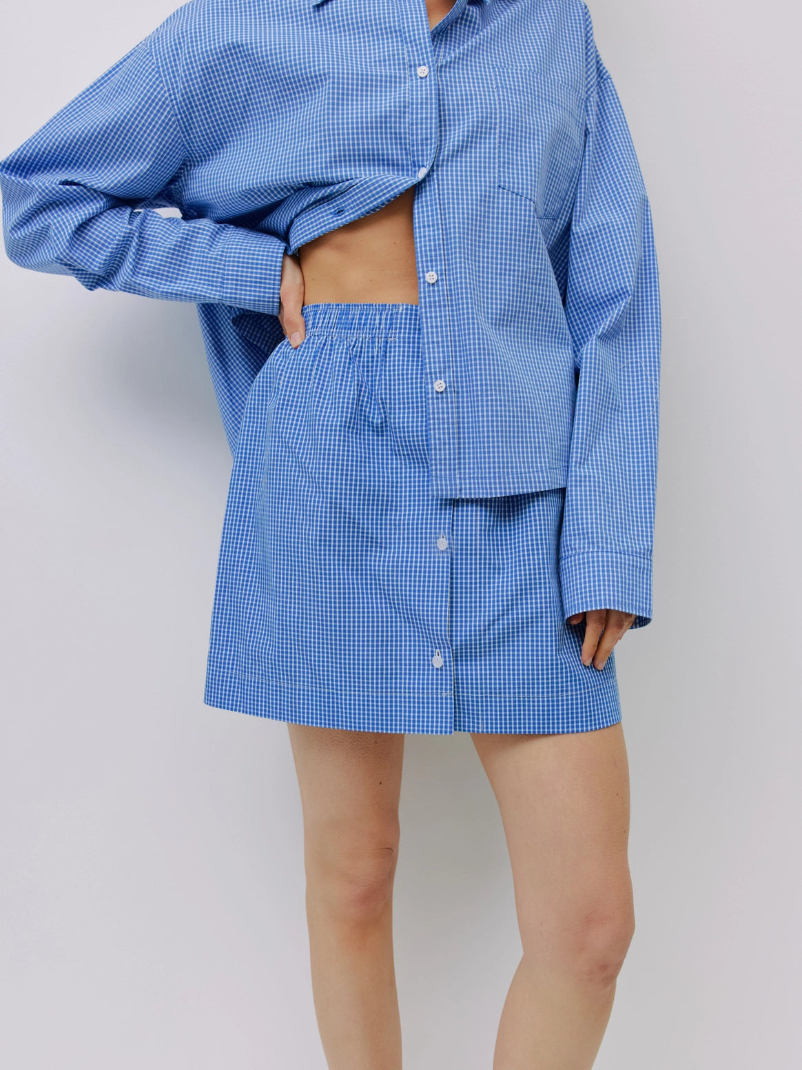 The Gates Skirt Striped Button-Down Mini Skirt