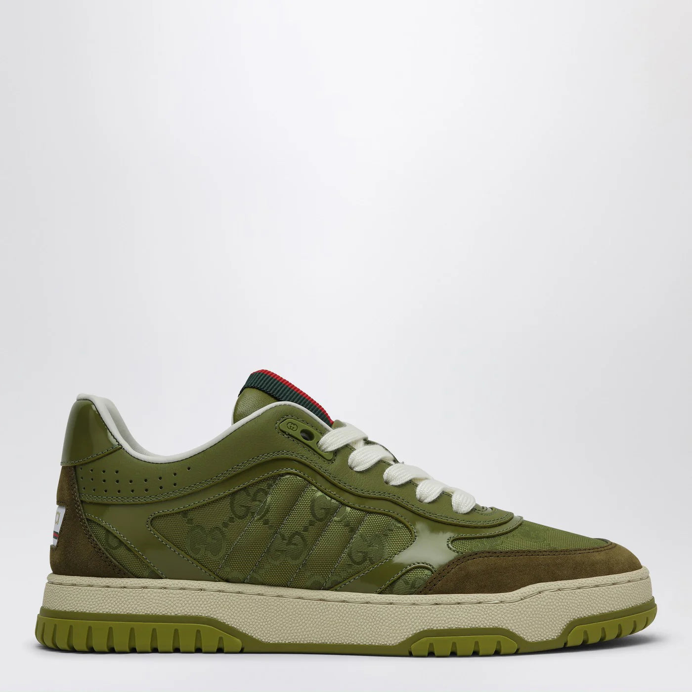 GUCCI Re-Web Sneakers in green GG fabric