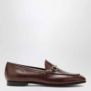 GUCCI Brown Jordaan loafer in leather