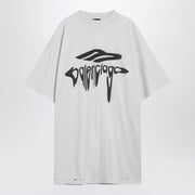 Balenciaga T-shirt over 3B Liquified white/black washed-Topwear-Balenciaga-4-Urbanheer
