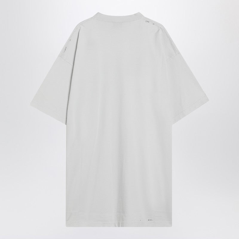 Balenciaga T-shirt over 3B Liquified white/black washed-Topwear-Balenciaga-4-Urbanheer