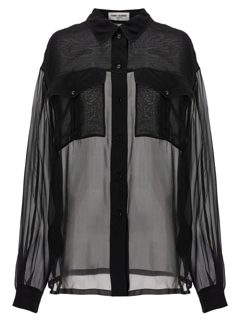 Saint Laurent Silk Muslin Shirt