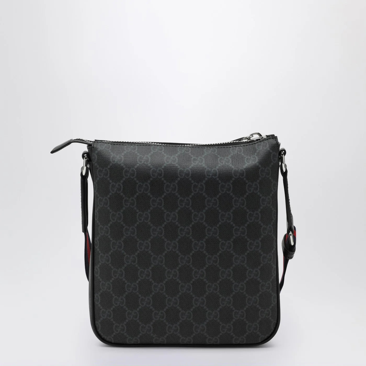 GUCCI GG fabric small shoulder bag grey/black