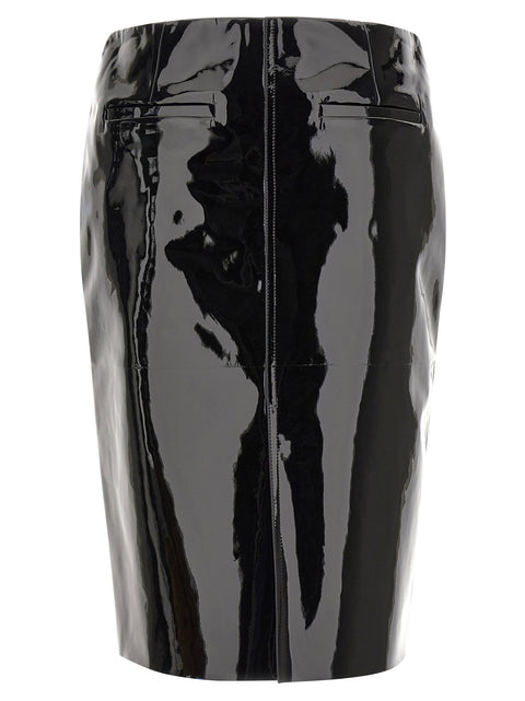 Ferragamo Patent Skirt