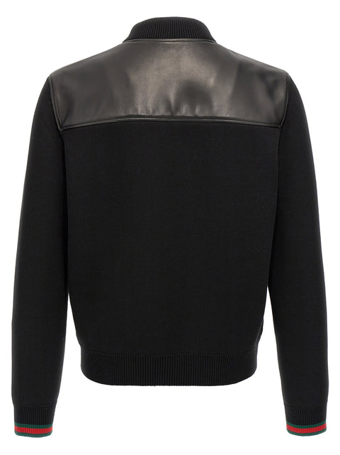 Gucci Bimaterial Bomber Jacket