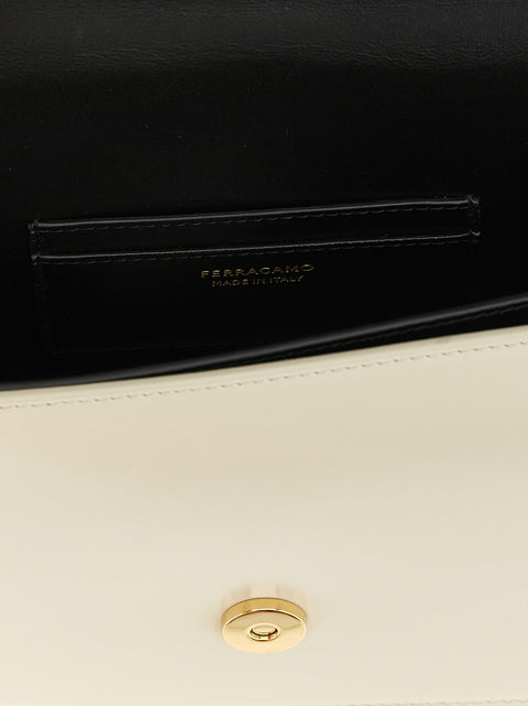 Ferragamo North-south Double Gancini (xs) Crossbody Bag