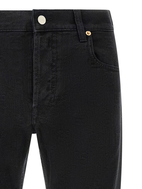 Gucci Gg Jacquard Denim Jeans