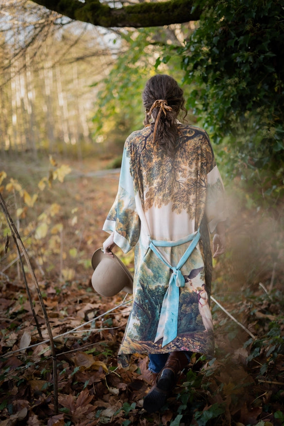 Awakening Long Duster Bamboo Kimono Robe-Kimonos-Market of Stars-length 118cm-Urbanheer
