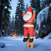7FT Christmas Blow Up Decoration  Hanging Christmas Inflatable Santa with Dog