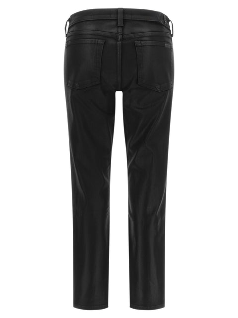 7 For All Mankind Leather Effect Jeans