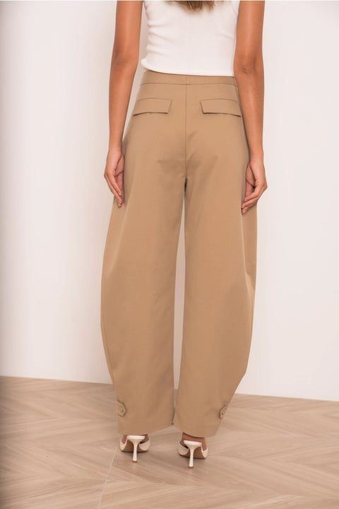 Utility Balloon Pants with A Fastening At the Hem