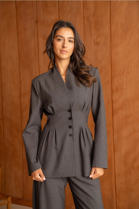 Ori Belted Peplum Jacket