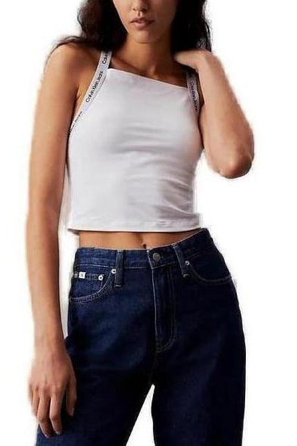 Calvin Klein Jeans Women Undershirt-Clothing Tank-Top-Calvin Klein Jeans-white-XS-Urbanheer