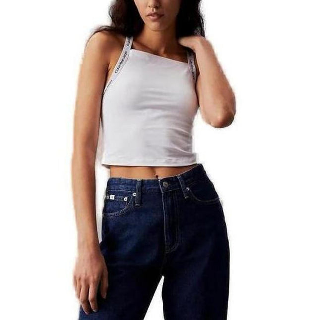 Calvin Klein Jeans Women Undershirt-Clothing Tank-Top-Calvin Klein Jeans-white-XS-Urbanheer