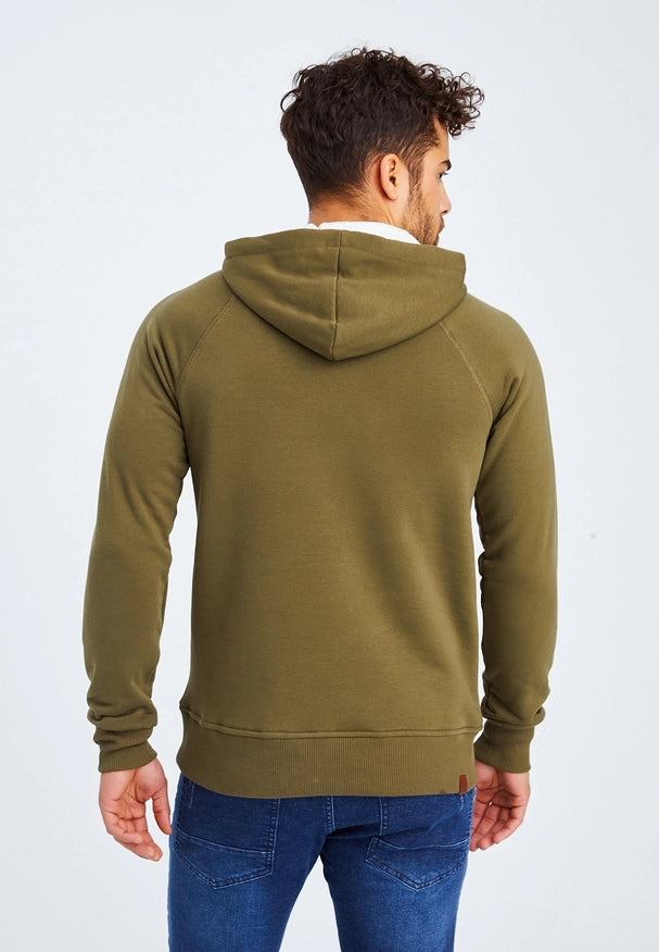 Men'S Hoodie Hood Khaki-Hoodie-Leif Nelson GmbH-S-Urbanheer