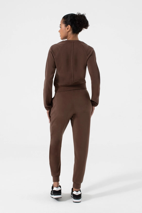 Marcie Sleek Long Sleeve Chocolate-TOP-Nux Active-XS-Urbanheer