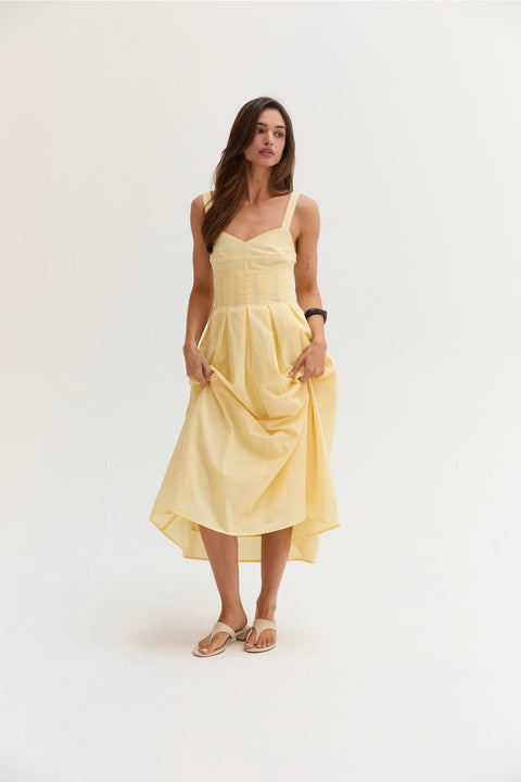Valerie Bustier Fit and Flare Dress