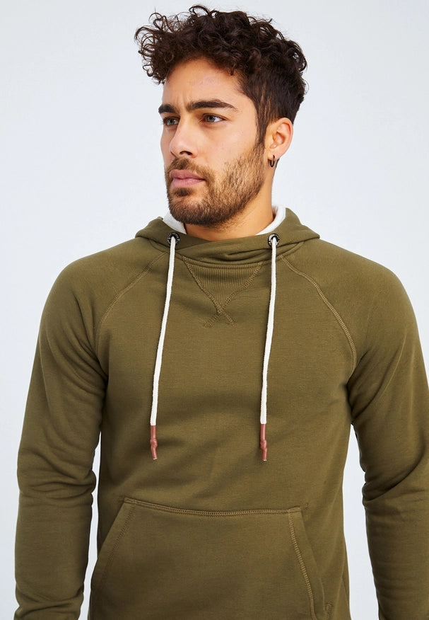 Men'S Hoodie Hood Khaki-Hoodie-Leif Nelson GmbH-S-Urbanheer