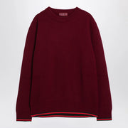 GUCCI Burgundy wool and cashmere jumper