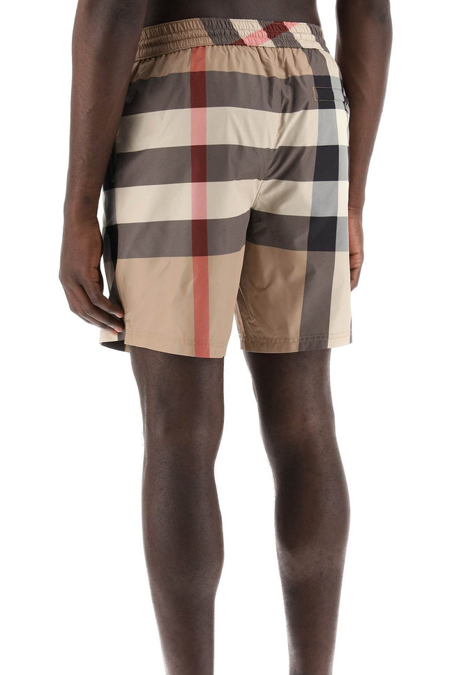 Burberry "check patterned sea bermuda shorts