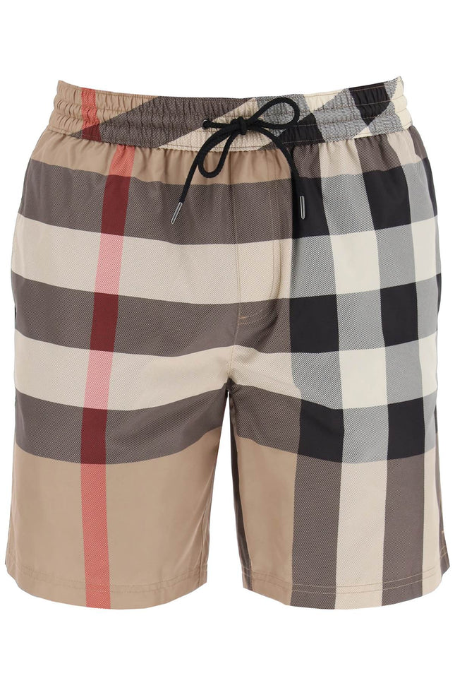 Burberry "check patterned sea bermuda shorts