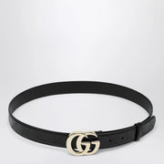 GUCCI GG Milano black leather belt