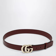 GUCCI GG Milano Rosso Ancora leather belt