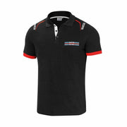 Men’s Short Sleeve Polo Shirt Sparco Martini Racing Black-Car and motorbike, Products for enthusiasts-Sparco-Urbanheer
