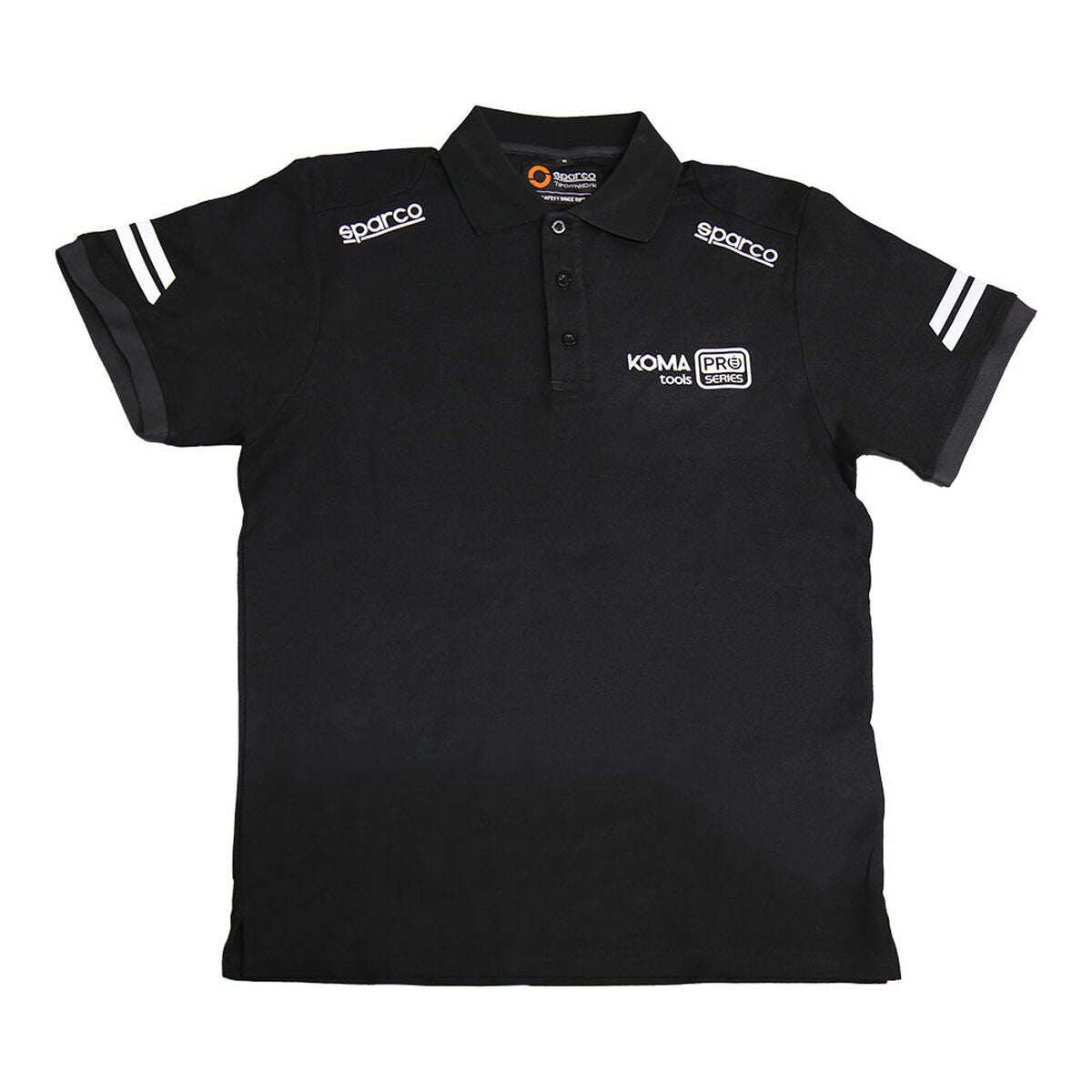 Short Sleeve Polo Shirt Sparco Koma Tools 02415nrgs-Clothing, Specialist clothing-Sparco-Urbanheer