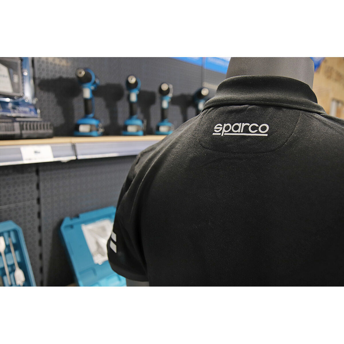 Short Sleeve Polo Shirt Sparco Koma Tools 02415nrgs-Clothing, Specialist clothing-Sparco-Urbanheer