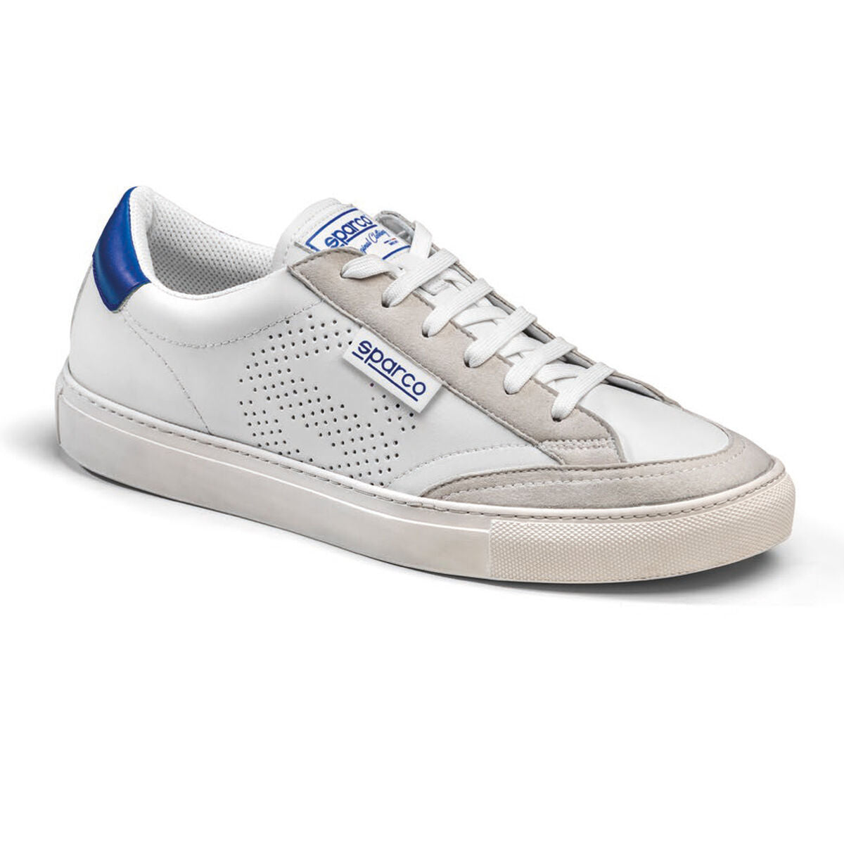 Men’s Casual Trainers Sparco S-Time Blue White-Shoes and accessories, Shoes-Sparco-Urbanheer