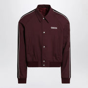 GUCCI Bomber Bordeaux in wool blend