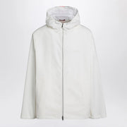 GUCCI White zip-up jacket with logo print