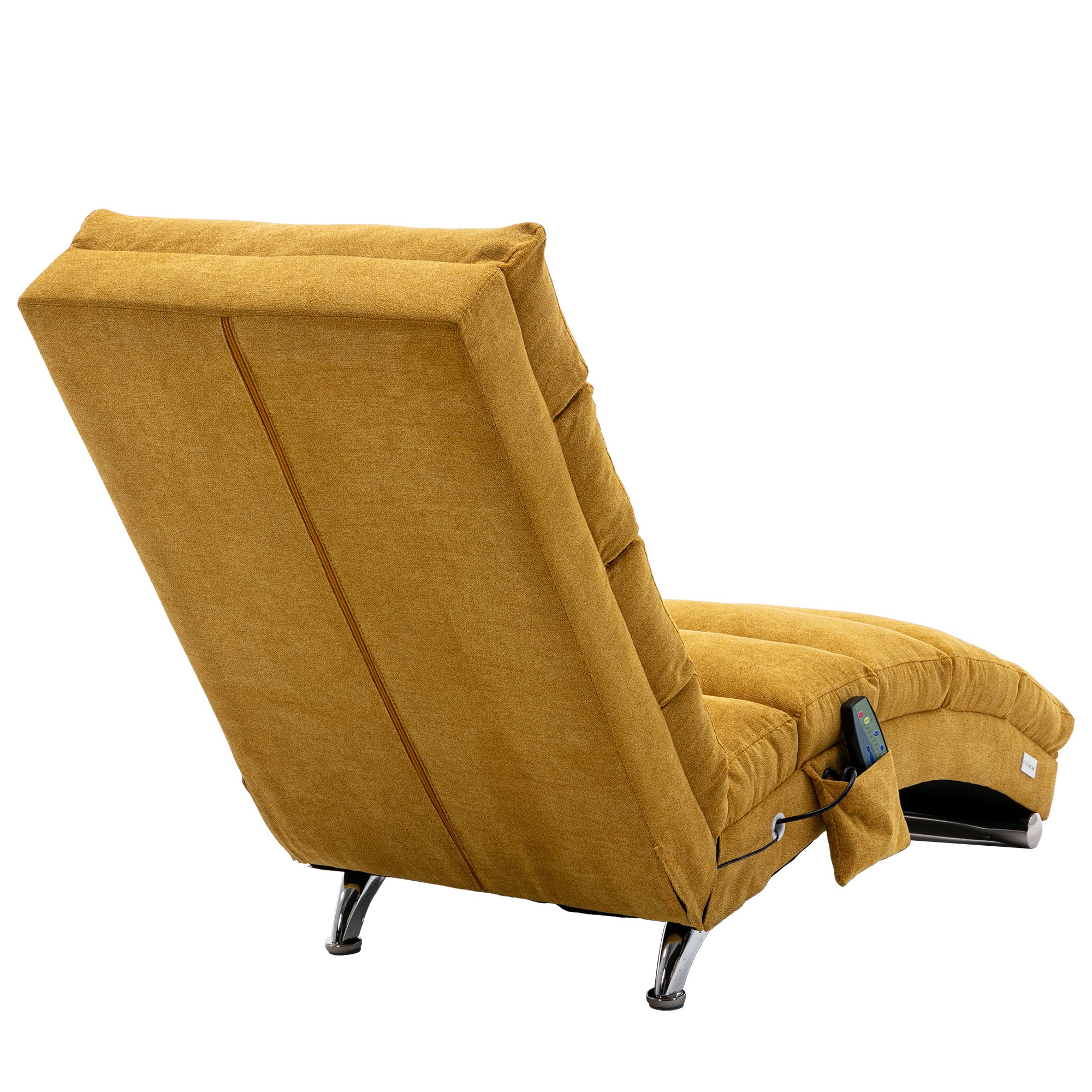 Linen Chaise Lounge Modern Message Chair-Accent Chair-G-BlakHom-Urbanheer
