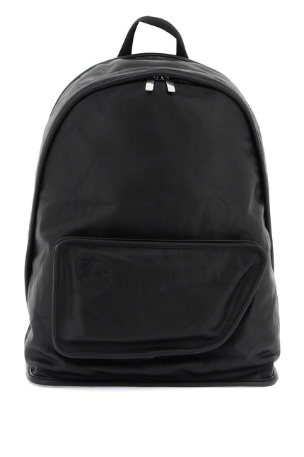 Burberry "crinkled leather shield backpack-Backpacks-Burberry-Black-Urbanheer