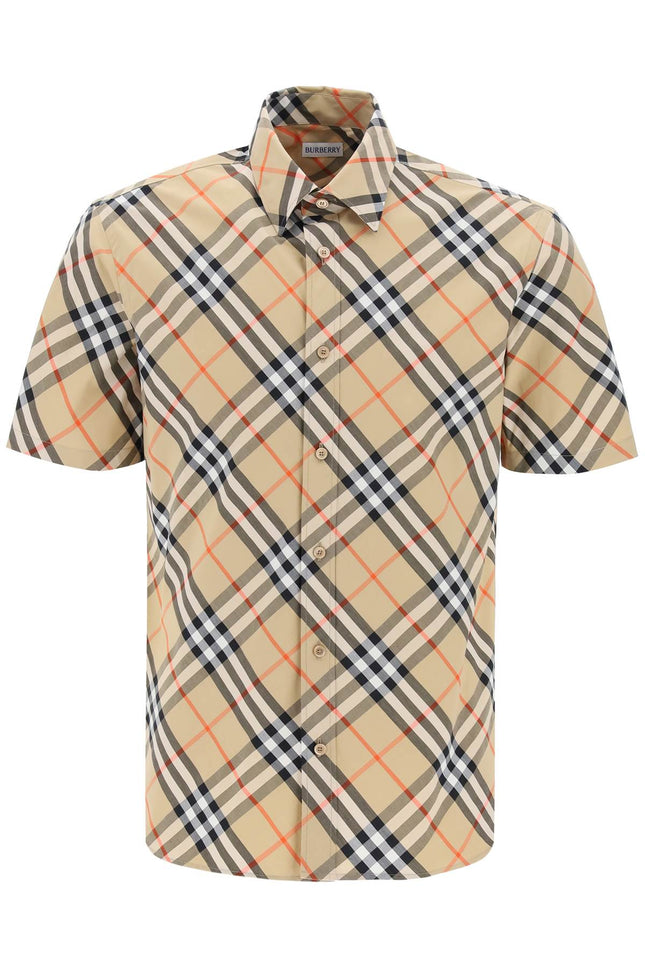 Burberry ered cotton shirt-SHIRT-Burberry-Beige-M-Urbanheer