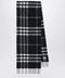 Burberry Black Check cashmere scarf