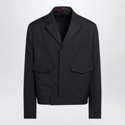 GUCCI Dark grey jacket in wool gabardine