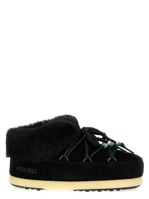 Moon Boot Mule Suede Beads Ankle Boots