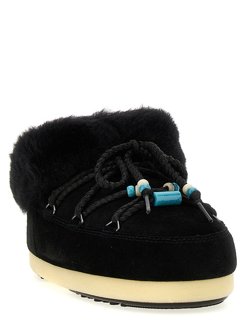 Moon Boot Mule Suede Beads Ankle Boots