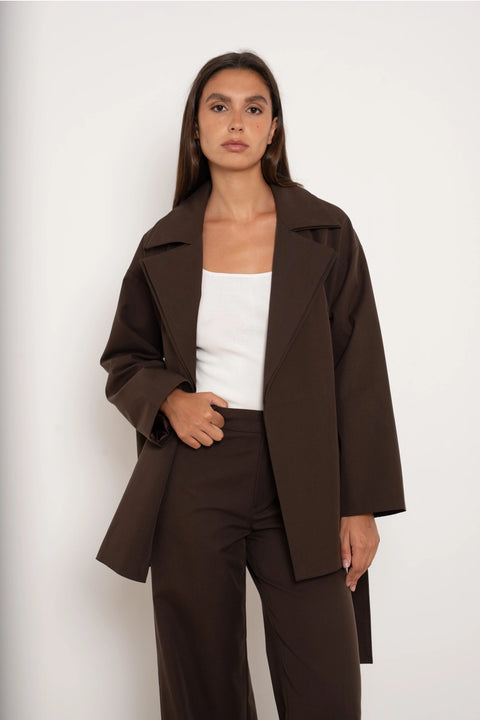 Urban Belted Wrap Jacket