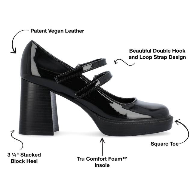 Journee Collection Women's Tru Comfort Foam™ Shasta Pumps Black-Shoes Pumps-Journee Collection-Urbanheer