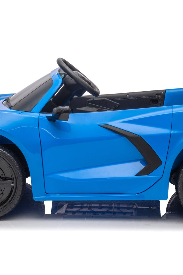 24V Chevrolet Corvette C8 2 Seater Ride on Car-Toys - Kids-Freddo Toys-Blue-Urbanheer