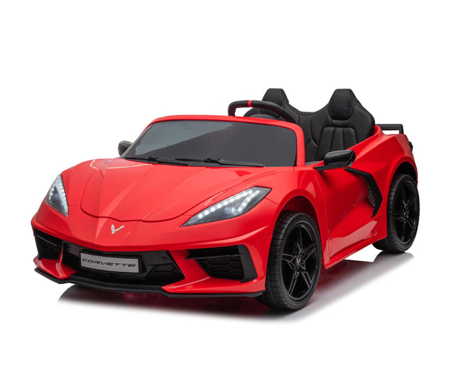 24V Chevrolet Corvette C8 2 Seater Ride on Car-Toys - Kids-Freddo Toys-Red-Urbanheer