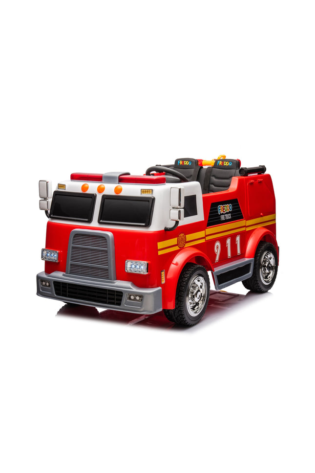 24V Freddo Fire Truck 2-Seater Ride On-Toys - Kids-Freddo Toys-Red-Urbanheer