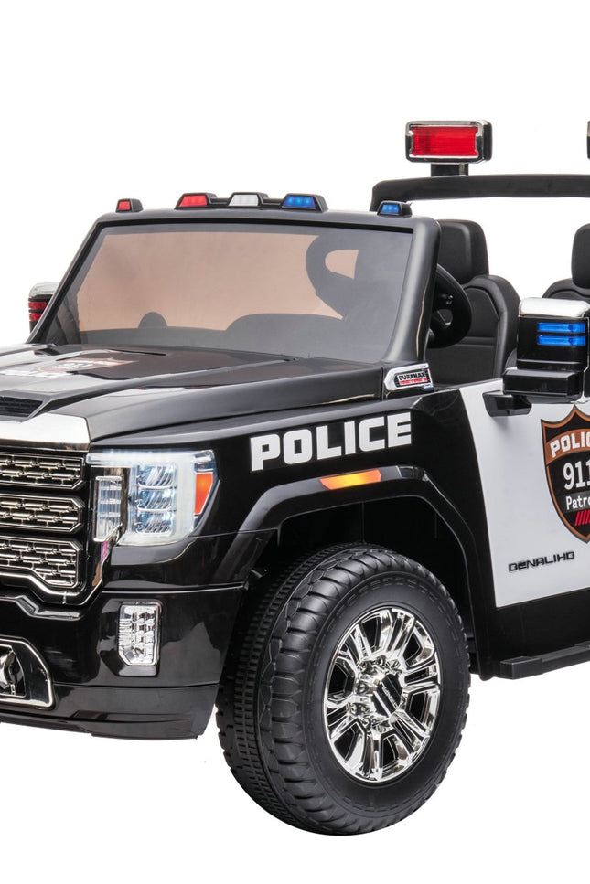 24V GMC Sierra Denali 2 Seater Police Ride-on Truck-Ride On Cars-Freddo Toys-Police-Urbanheer