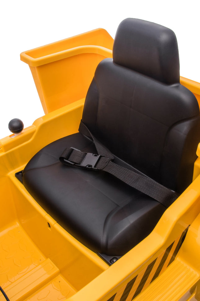 Available on April 15th 12V CAT Electric Dump Truck 1 Seater Ride-On