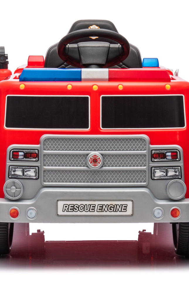 12V Freddo Firetruck 1 Seater Ride On-Ride On Cars-Freddo Toys-Red-Urbanheer